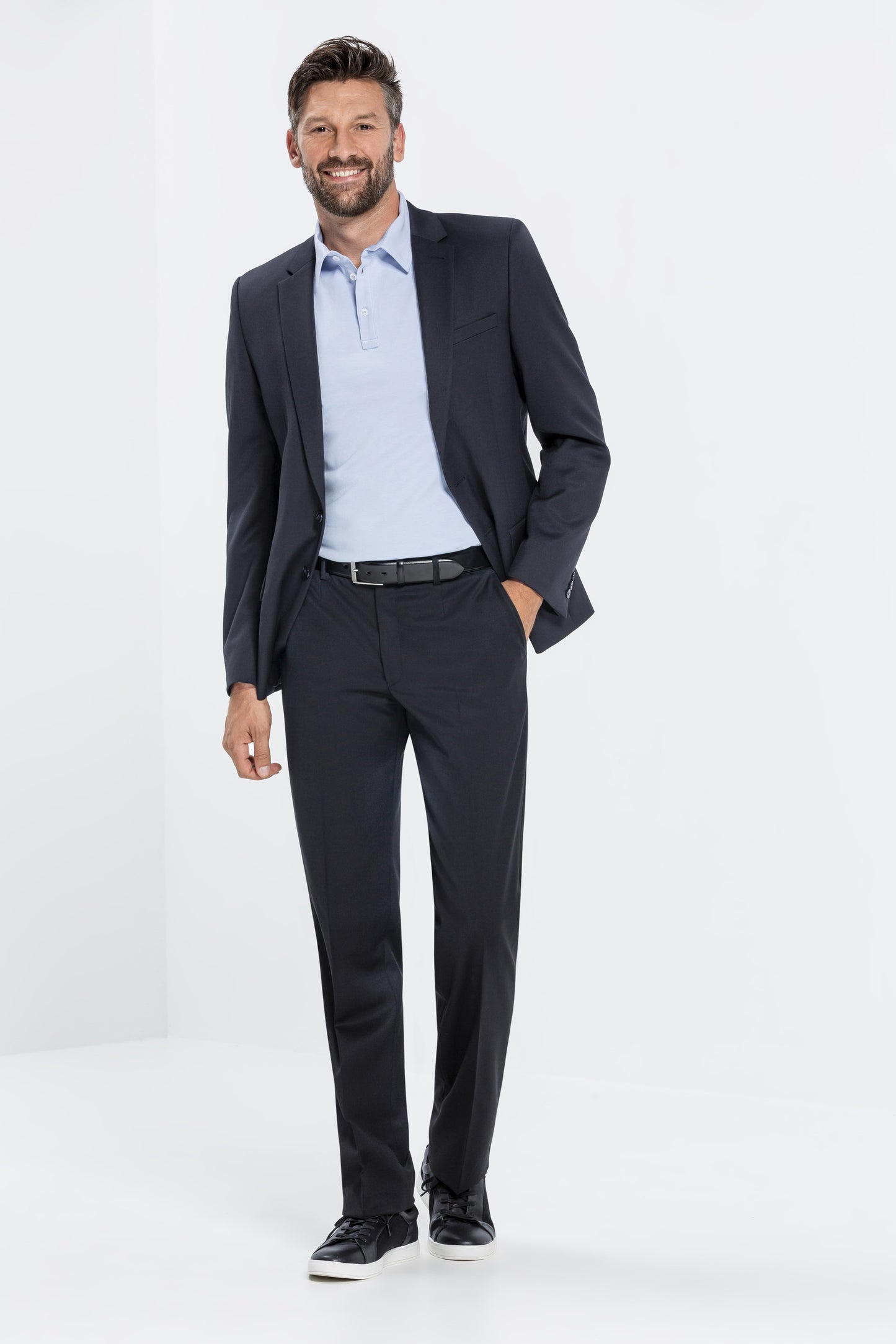 Greiff 1317 herenpantalon Basic slim Fit marineblauw maat 52
