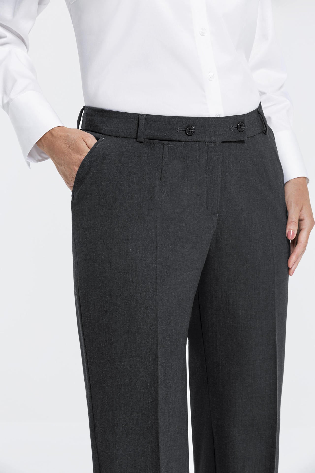 Greiff damespantalon Premium Comfort Fit antraciet maat 48