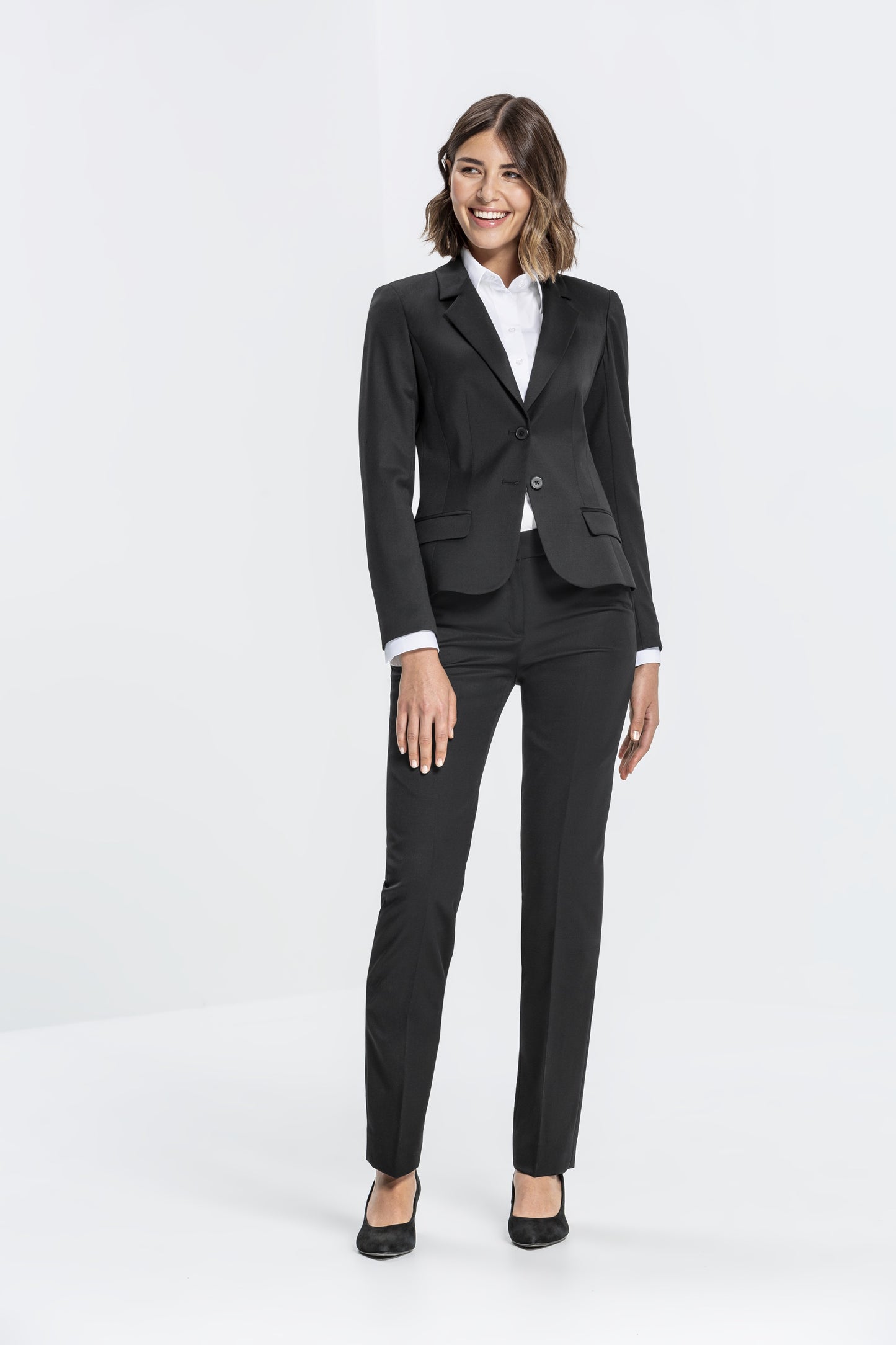 Greiff damespantalon Basic Slim Fit zwart maat 80 (lengte maat)