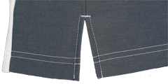 De Berkel dames polo Trix wit-denim maat S en 2XL