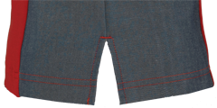 Dames Polo Trix rood-denim