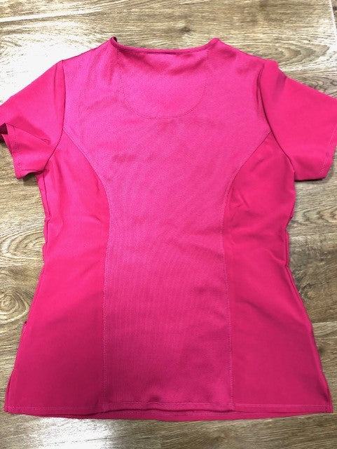 Zorgtuniek Infinity 2625A in fuchsia met de naam Nathalie maat M
