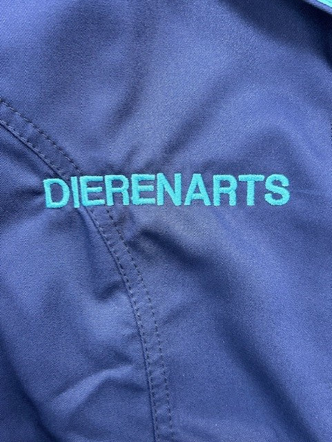 De Berkel dames jasje Rita marine-turquoise Dierenarts maat 38