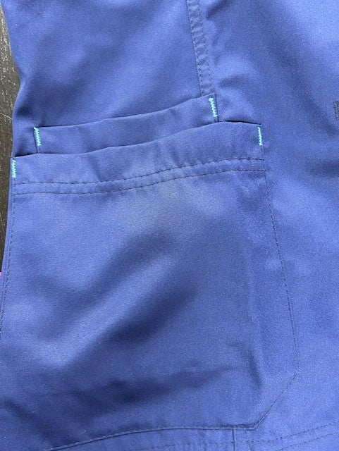 De Berkel dames jasje Rita marine-turquoise Dierenarts maat 38