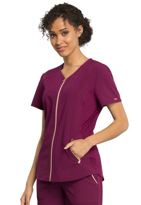 Statement dames tuniek CK795 met rits maat 2XL