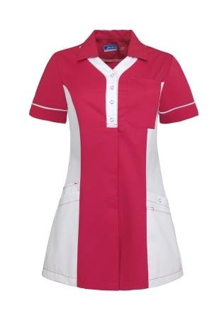 De Berkel dames jasje Selma wit-fuchsia maat M