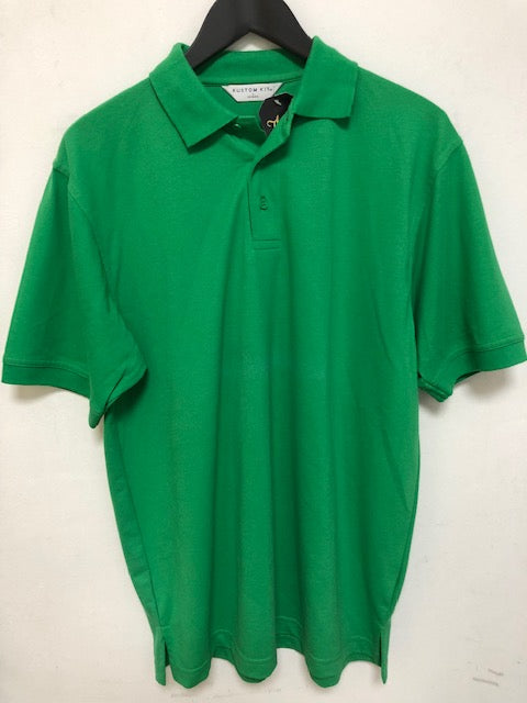 Kustom Kit heren polo appelgroen maat L met lichte UV-schade