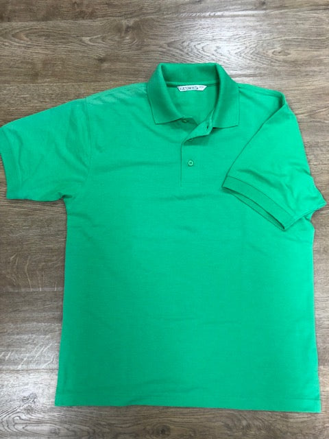 Kustom Kit heren polo appelgroen maat S met hele lichte UV-schade