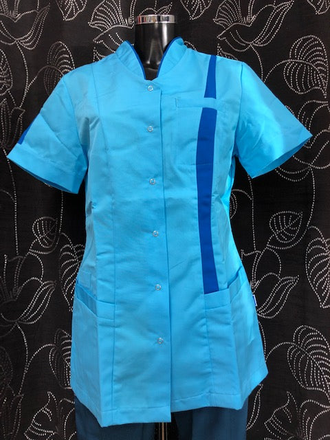 De Berkel dames jasje Lara azuurblauw maat XS t/m 2XL