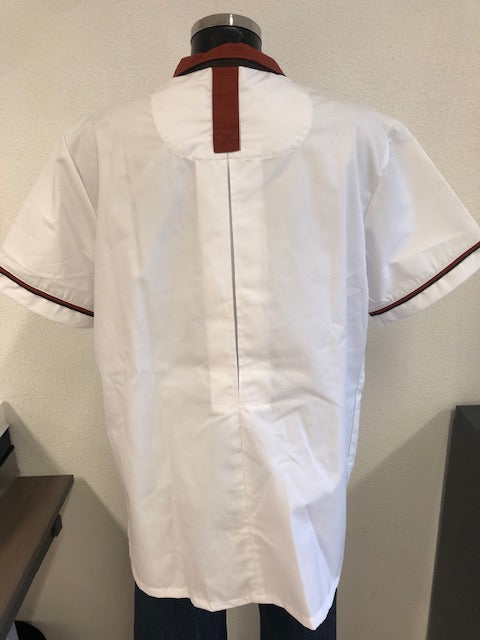 Alsico heren zorgjas Lotus wit met kleuraccenten maat L en XL