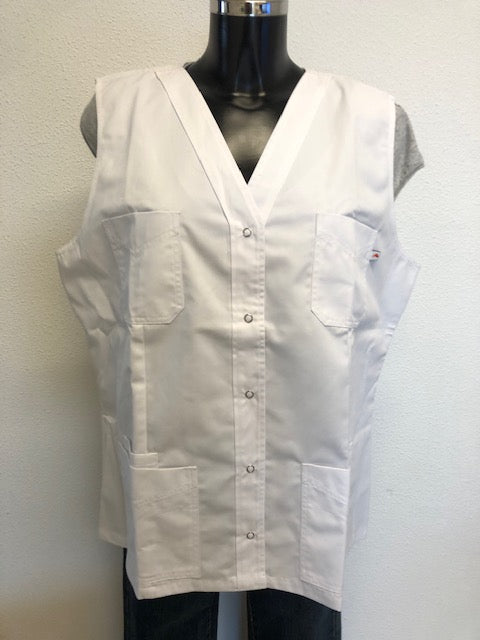 Haen dames bodywarmer/schort Romee wit maat L