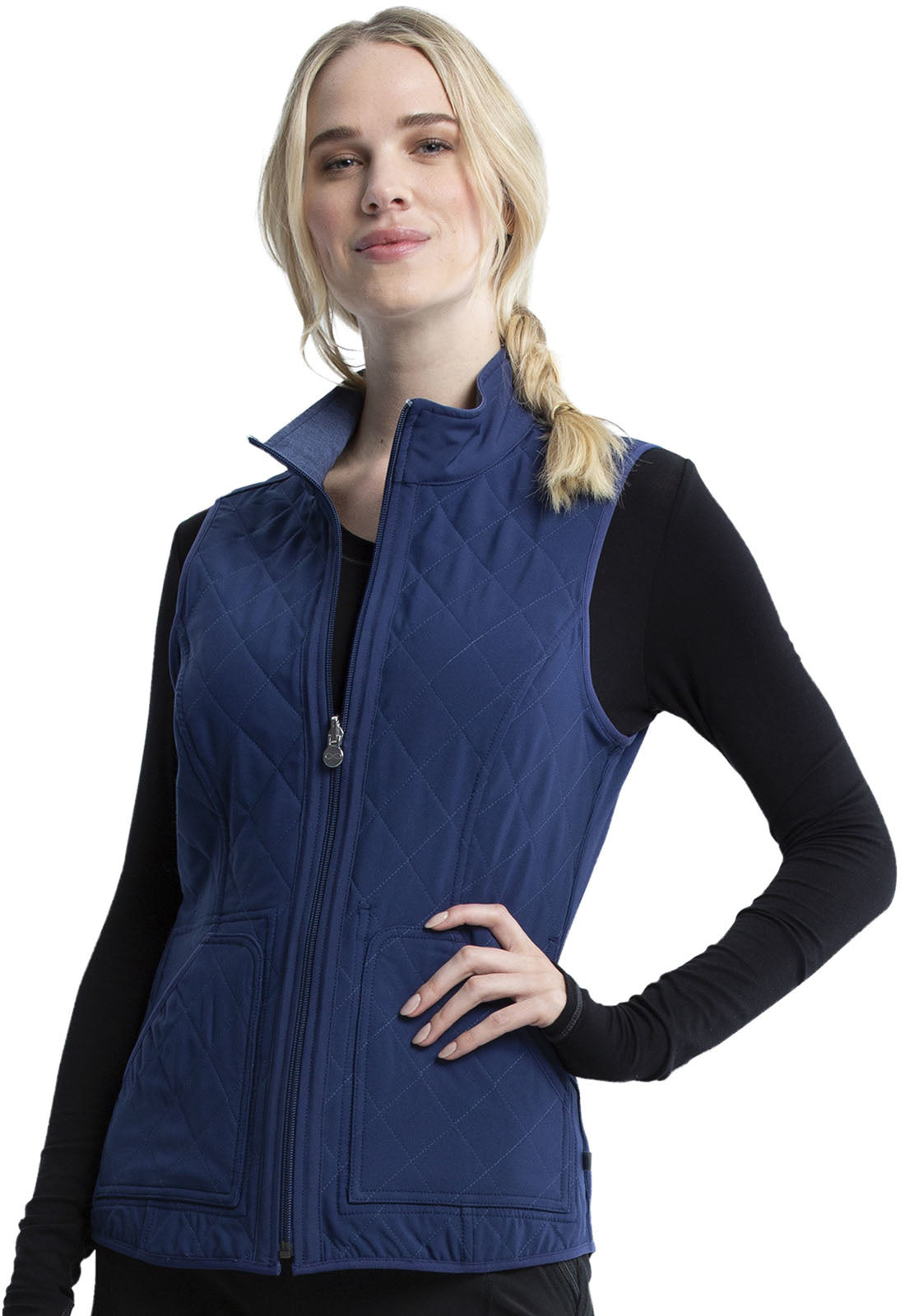 Bodywarmer CK530A Reversible zwart/royal maat S